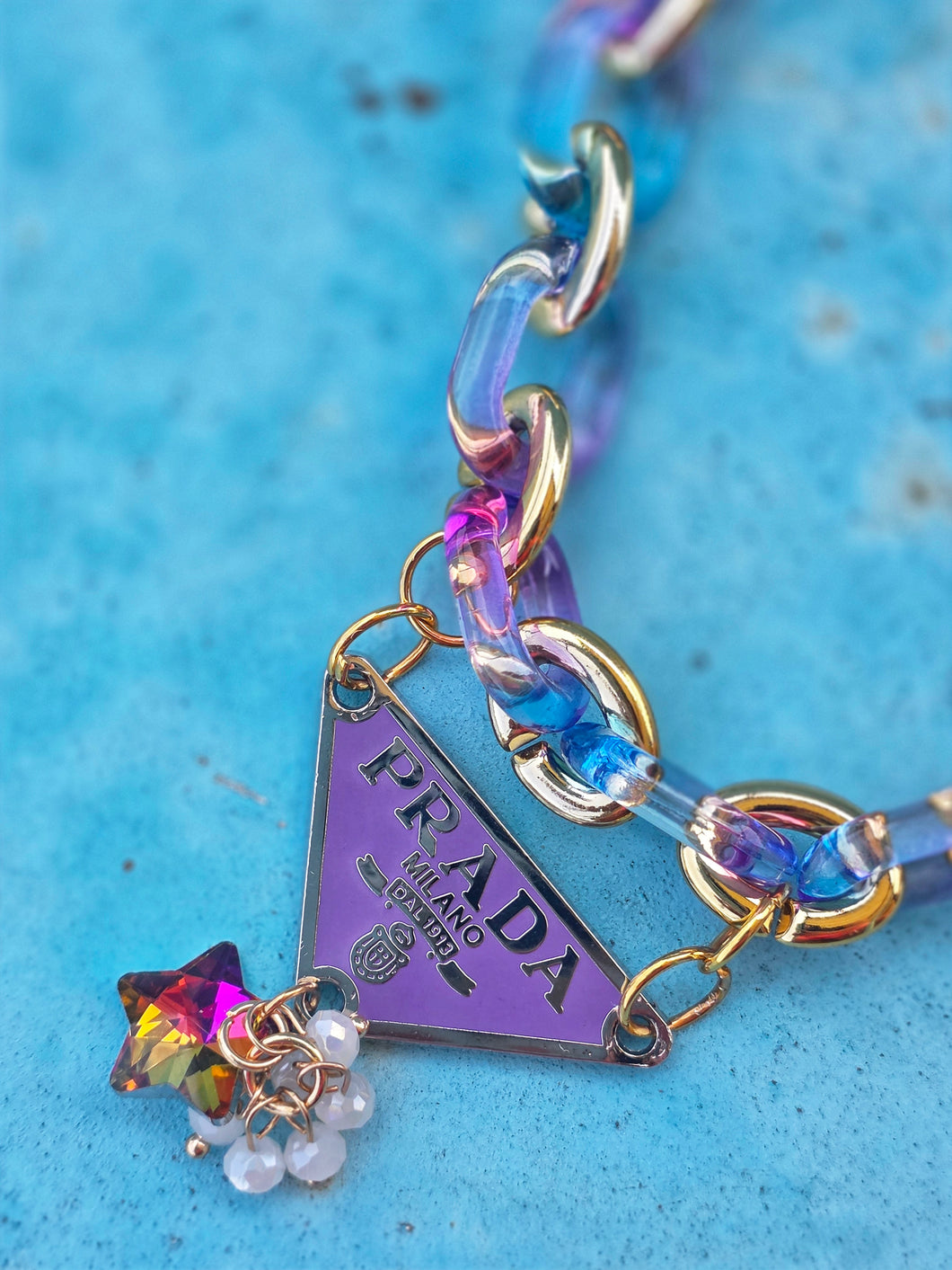 Acrylic boujee prad necklace (will ship 2nd week of July)