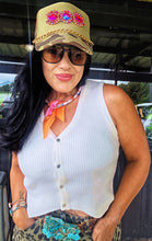Mamacita cream sweater vest