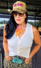 Mamacita cream sweater vest