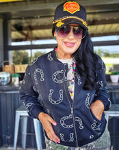 Western horseshoe zip up