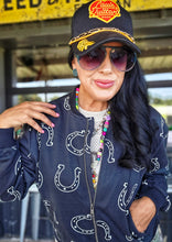 Western horseshoe zip up