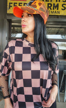 Mamacita oversized checkered tee