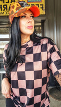 Mamacita oversized checkered tee