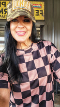 Mamacita oversized checkered tee