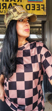 Mamacita oversized checkered tee