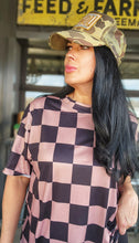 Mamacita oversized checkered tee