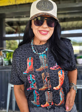 Mamacita dopamine boot collage leopard tee