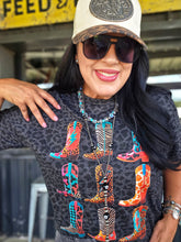 Mamacita dopamine boot collage leopard tee