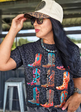 Mamacita dopamine boot collage leopard tee