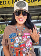 Mamacita lucky way collage tee