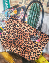 Leopard canvas tote