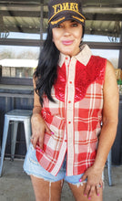 Mamacita YeeHaw sequined sleeveless top