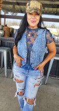Mamacita mesh lace top (wine & turquoisel)