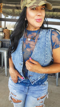 Mamacita mesh lace top (wine & turquoisel)