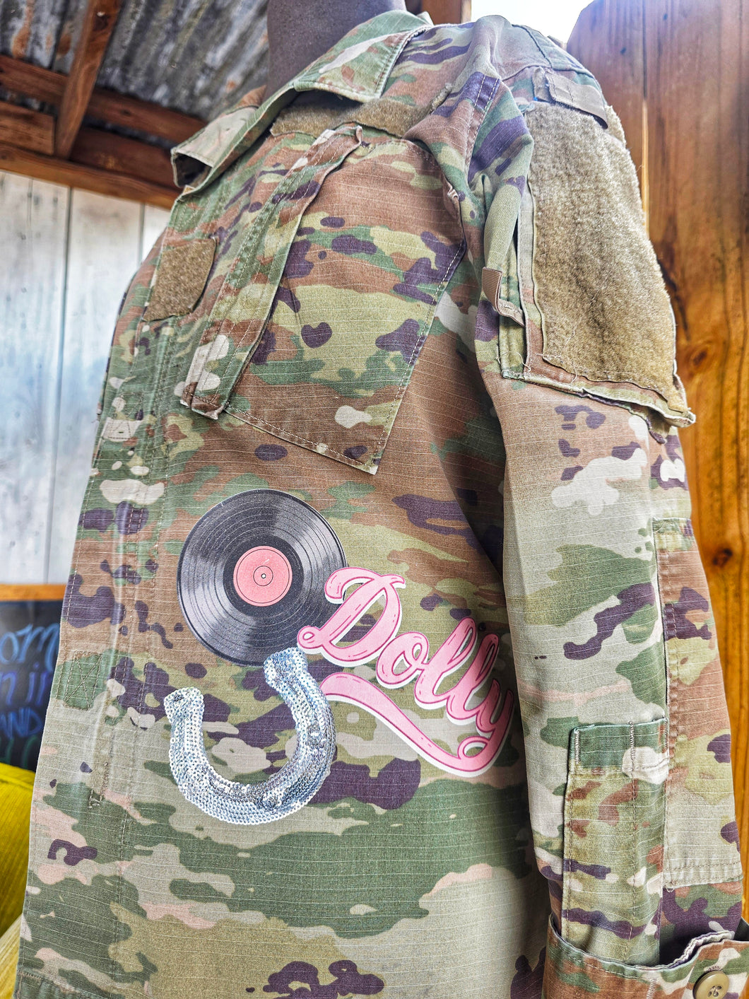 One of a kind vintage camo jackets