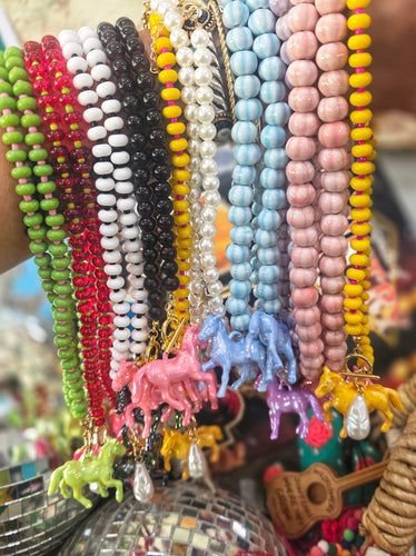 Horsin' around necklace