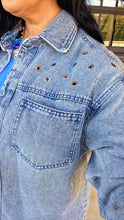 Mamacita rivited denim shacket