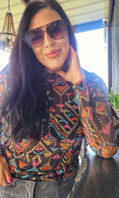 Mamacita stretchy neon aztec mesh