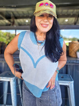 Mamacita Dakota knit denim color sweater top