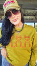 Mamacita lucky me cowboy sweater