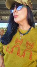 Mamacita lucky me cowboy sweater