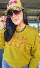 Mamacita lucky me cowboy sweater