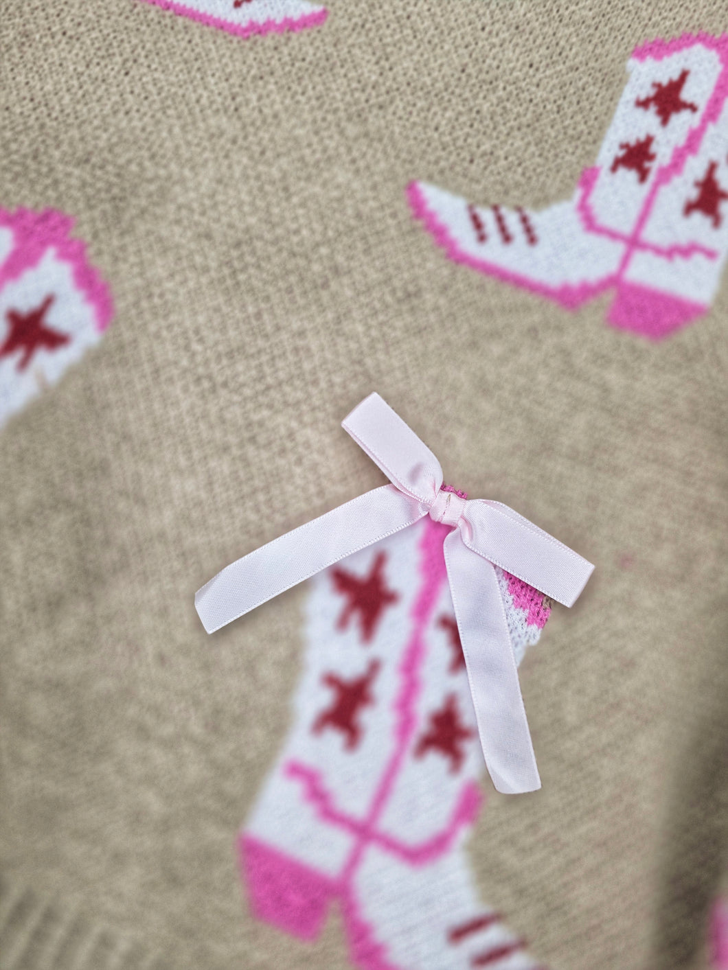 Kids ribbon boot sweater
