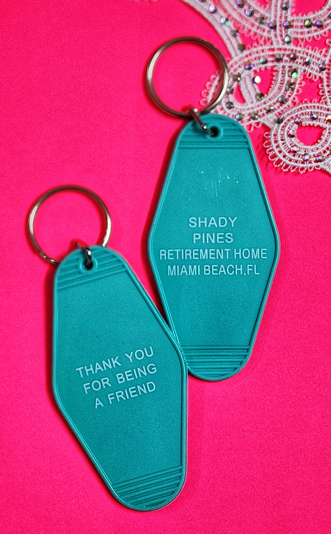 Thank you for being a friend keychain