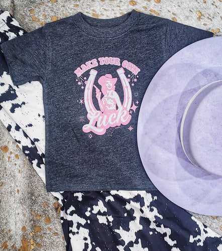 Make your own luck cowgal tee