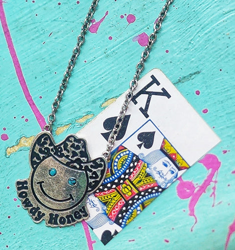 Howdy honey necklace