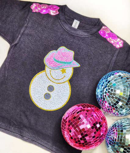 Yeehaw snowman tee