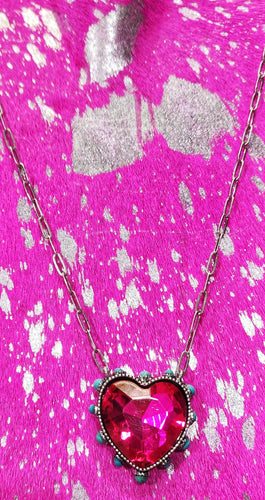 Heart stopper paperlink necklace