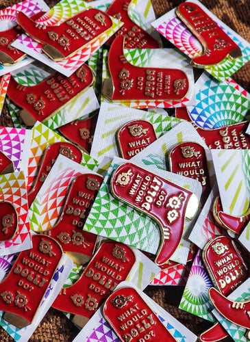 What Would Dolly do hat pins