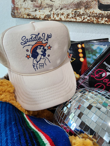 Saddle up trucker cap