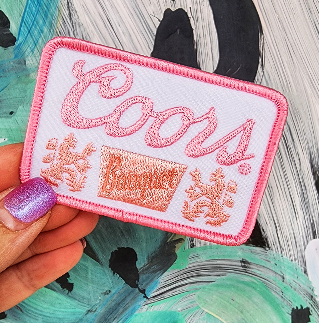 Pink coors patch