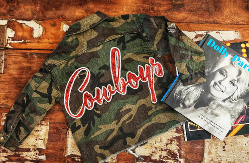 Cowgirl camo sequined jacket