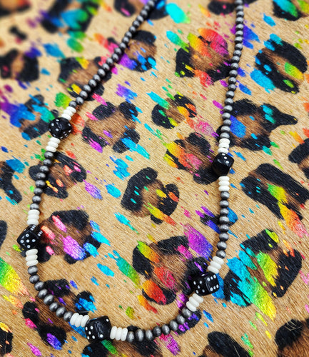 Lets roll dice necklace
