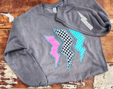 Mamacita checkered bolt sweatshirt