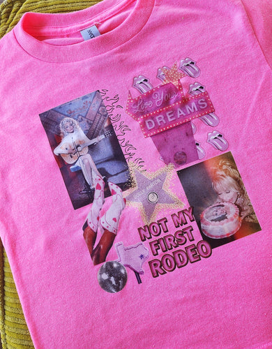 Dolly hot pink pink love your dreams tee