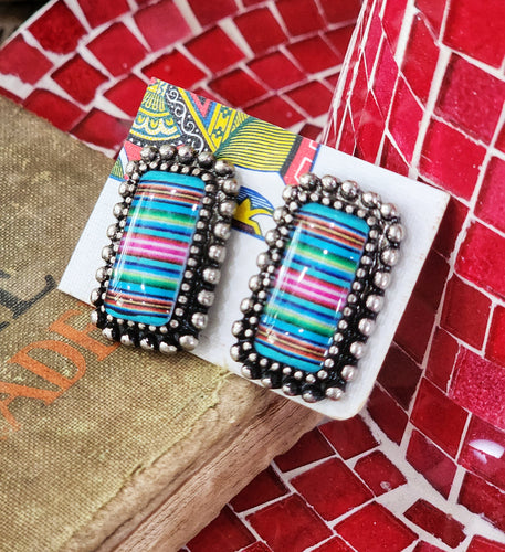 Santa fe serape earrings