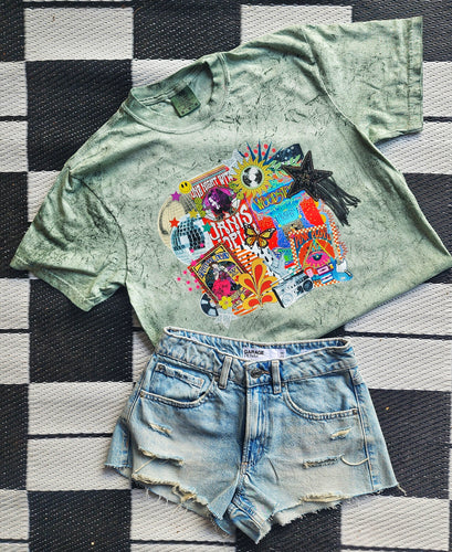 Woodstock tie dye mamacita tee