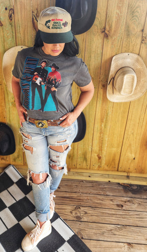 Mamacita Brooks & Dunn mom crop/tee & mini tee