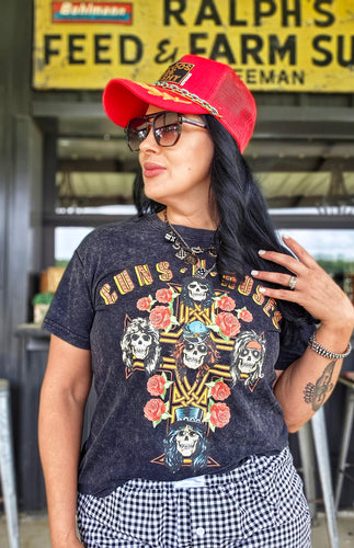Mamacita Studded guns n roses tee