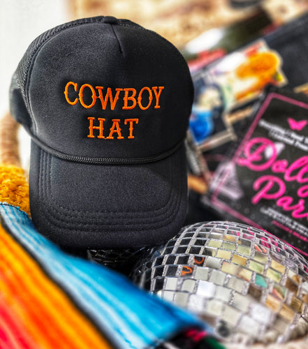 Cowboy hat trucker cap