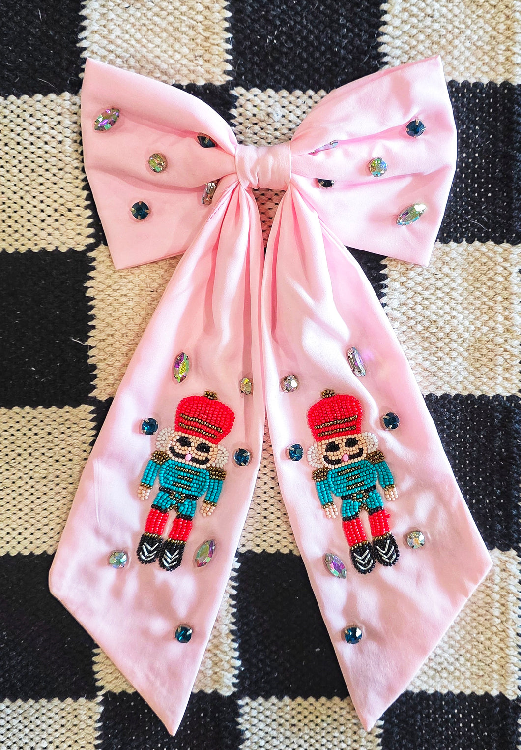 Pink extra large nutcracker bow