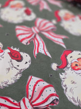 Candy cane bow Santa tee