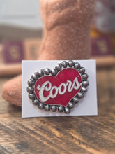 Coors heart pin