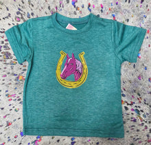 Blinged horse kid tee