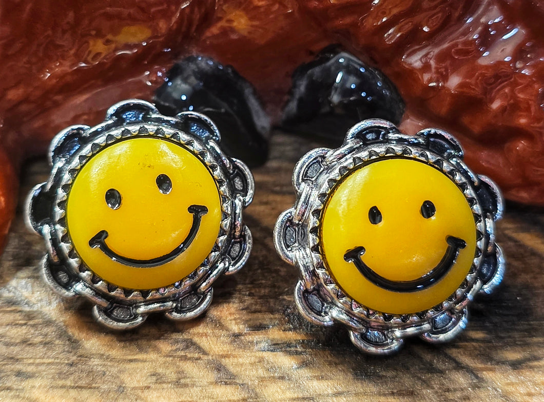 Smiley face studds
