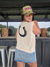 Laredo luck horseshoe sweater vest